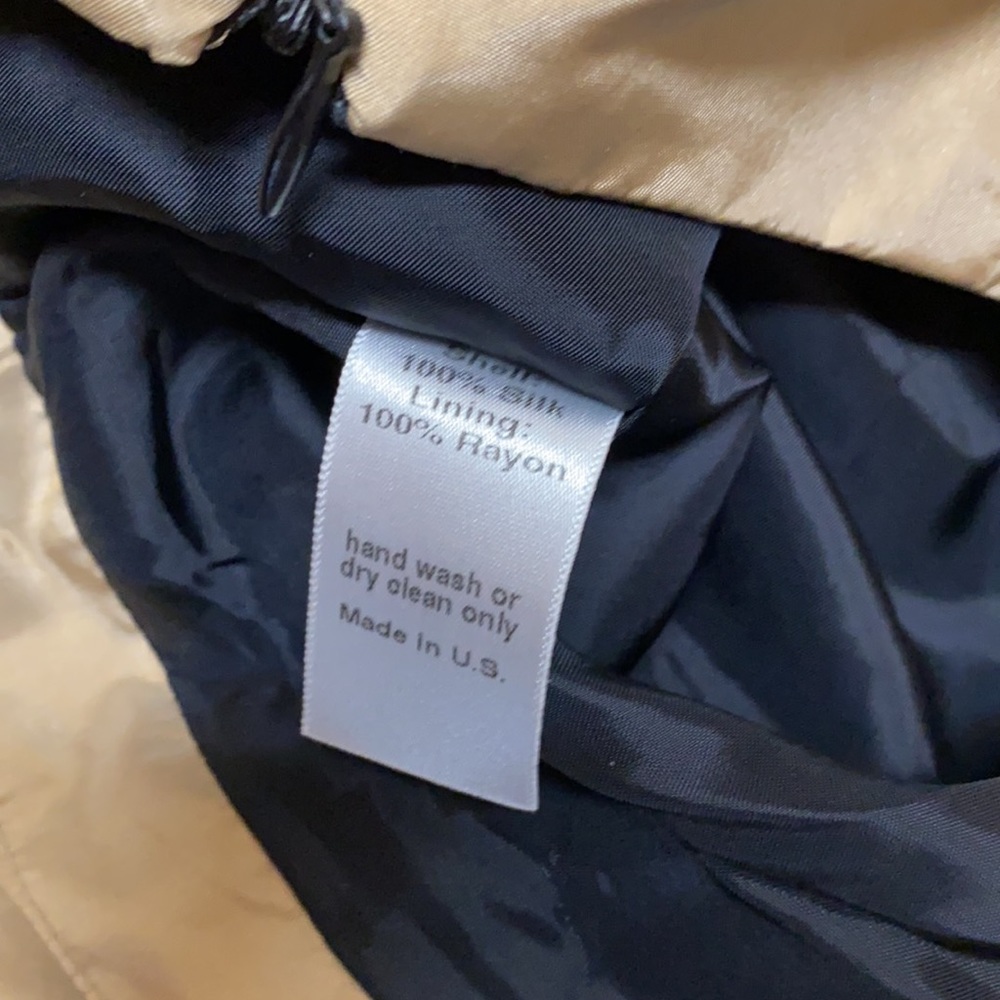 Black Label SF - Gold Silk Skirt - Picture 4 of 7